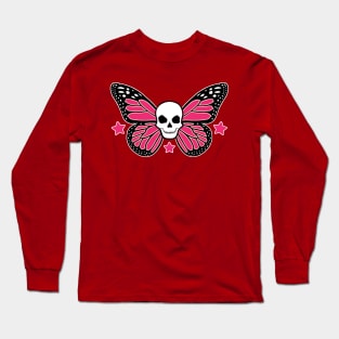 Butterfly Skull Long Sleeve T-Shirt